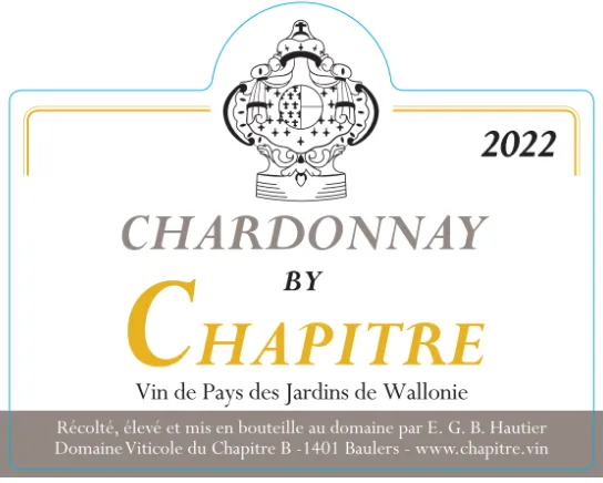 Chardonnay by Chapitre IGP Vin de Pays des Jardins de Wallonie